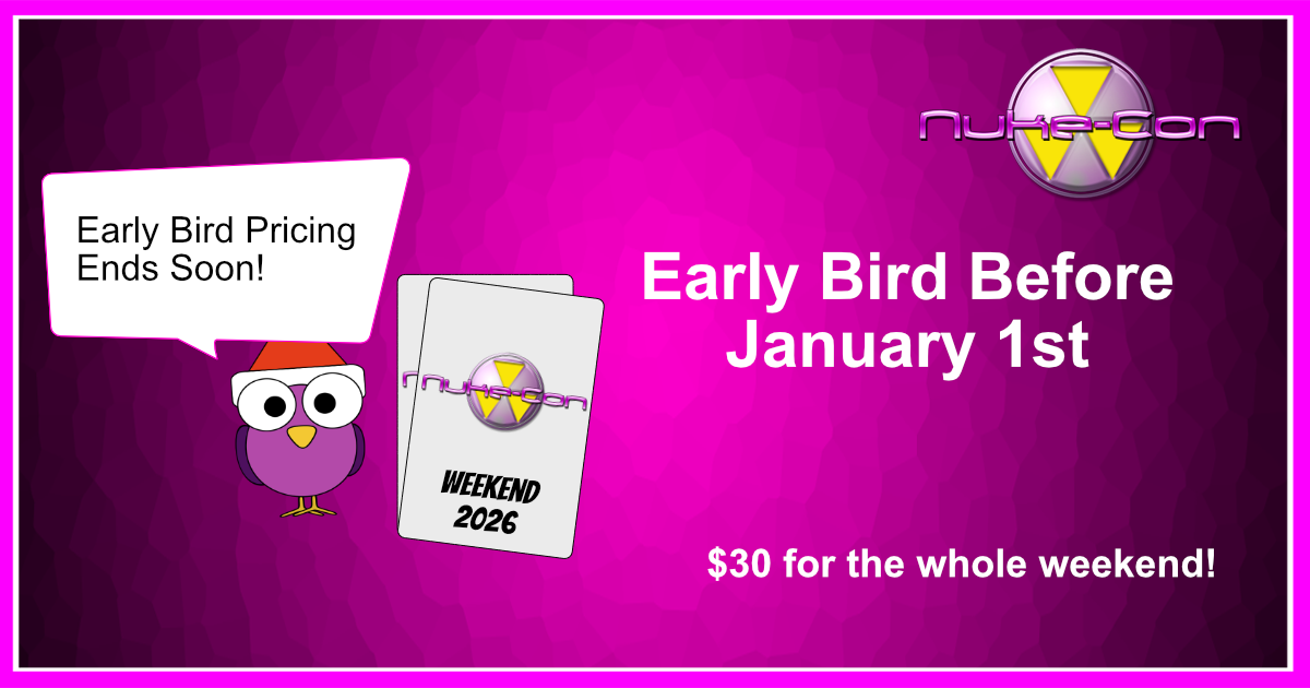 Last chance, Early Birds!